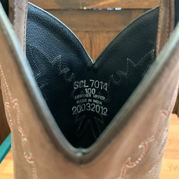 Old West SCL 7014 Cowboy Boots Size 10 - Picture 7 of 7